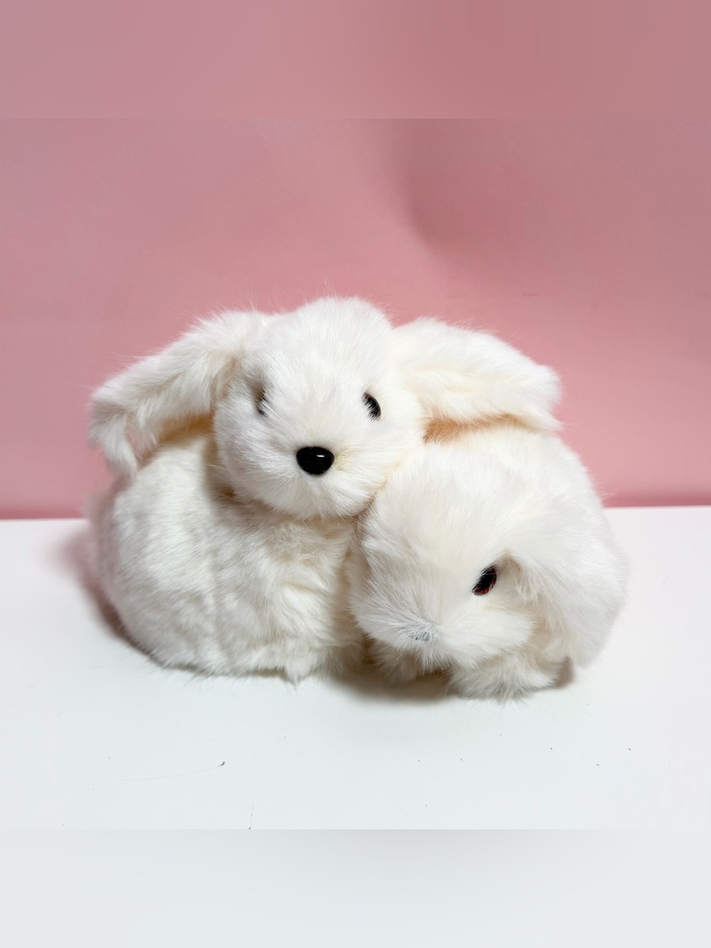 Vintage retro fur bunny figurine
